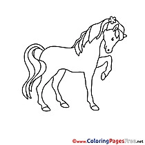 Picture Horse printable Coloring Pages for free