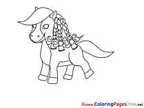 Pony Colouring Page printable free