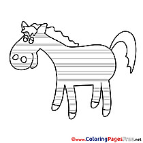 Printable Coloring Sheets Horse download