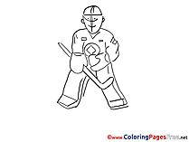 Goalie for Children free Coloring Pages