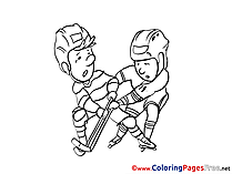 Rivals Ice Hockey Kids download Coloring Pages