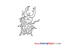 Beetle Kids download Coloring Pages