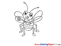 Bug printable Coloring Sheets download