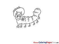 Centipede Hat Children Coloring Pages free