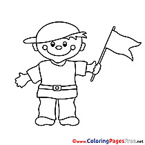 Flag Colouring Sheet download free