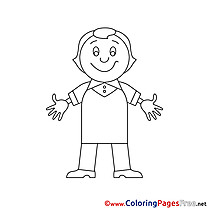 Infant Colouring Page printable free