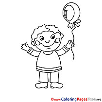 Kid for free Coloring Pages download
