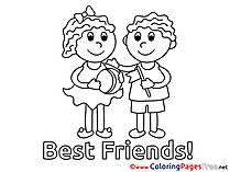 Best Friends Coloring Sheets download free