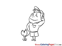 Boy Scout free printable Coloring Sheets