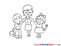 For Kids printable Colouring Page