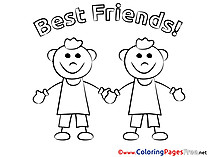 Friends for Children free Coloring Pages