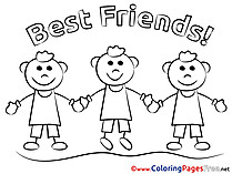 Printable Coloring Sheets Friends download