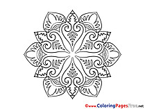 Children Mandala Colouring Page