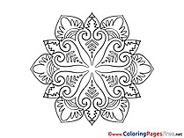 Children Mandala Colouring Page