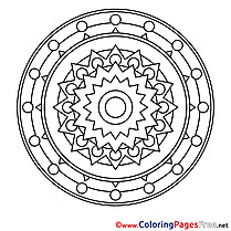 Clipart free Mandala Coloring Sheets