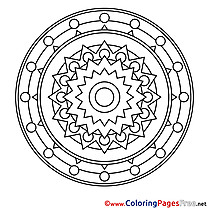 Clipart free Mandala Coloring Sheets