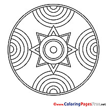 Colouring Pages Mandala