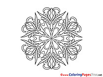 Colouring Sheet download Mandala