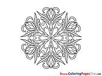 Colouring Sheet download Mandala