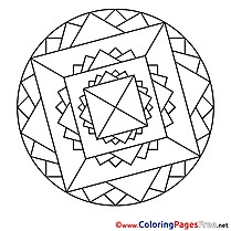 Cosmos download Mandala Coloring Pages