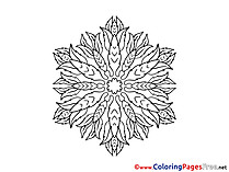 Free Colouring Page Mandala