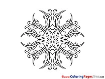 Kids Mandala Coloring Page