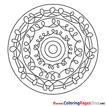 Mandala Coloring Sheet download for free