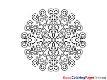 Mandala Colouring Sheet free