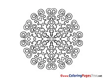 Mandala Colouring Sheet free