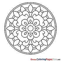 Symbol printable Mandala Coloring Sheets