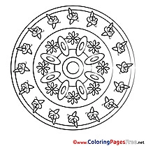 Universe Mandala Coloring Pages download