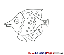 Children Coloring Pages free Fish