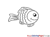 Colouring Page Fish printable free