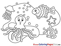 Download Octopus printable Coloring Pages