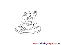 Frog Coloring Sheets download free