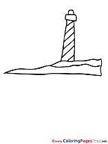 Lighthouse for Children free Coloring Pages