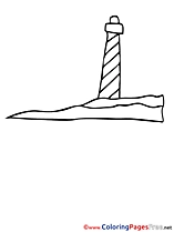 Lighthouse for Children free Coloring Pages