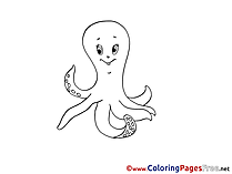 Octopus download printable Coloring Pages