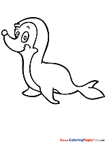 Sea Lion printable Coloring Sheets download