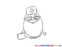 Doctor for Children free Coloring Pages
