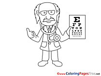 Oculist Kids download Coloring Pages