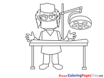 Surgeon free printable Coloring Sheets