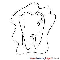 Tooth Medicine download printable Coloring Pages