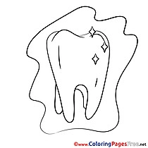 Tooth Medicine download printable Coloring Pages