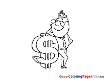 Money coloring pages