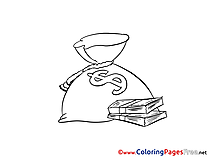 Money Coloring Pages for free