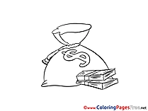 Money Coloring Pages for free