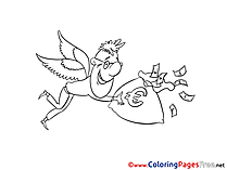 Wings Man Money printable Coloring Sheets download