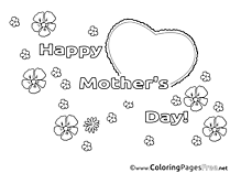 Felicitation free Mother's Day Coloring Sheets