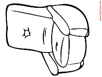 Armchair image to coloring